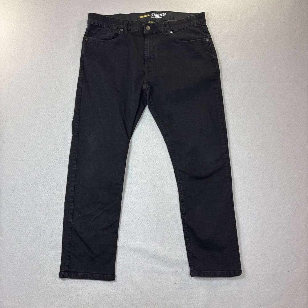 Stanley Workwear Men's Stretch Flex Technology Black Denim Jeans 38 X 30